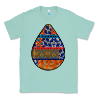 Seafoam african fabric pattern teardrop earrings 4 Classic Tee - BundleAndBundleShop