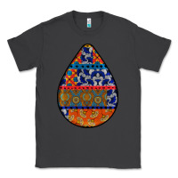 Smoke african fabric pattern teardrop earrings 4 Classic Tee - BundleAndBundleShop
