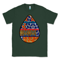Sports Green african fabric pattern teardrop earrings 4 Classic Tee - BundleAndBundleShop