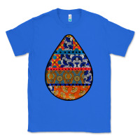True Royal african fabric pattern teardrop earrings 4 Classic Tee - BundleAndBundleShop