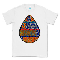 White african fabric pattern teardrop earrings 4 Classic Tee - BundleAndBundleShop