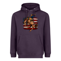 Plum Bucking Bronco Heavyweight Hoodie - Jasminsmagicworld