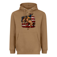 Toasted Coconut Bucking Bronco Heavyweight Hoodie - Jasminsmagicworld