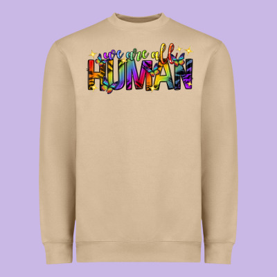 Heavyweight Sweatshirt we are all human pride lgbtq