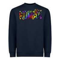 Navy we are all human pride lgbtq Heavyweight Sweatshirt - texasbilliewilder