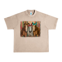 French Oak horses with bandanas Urban Heavy Tee - RanaPortraitStore
