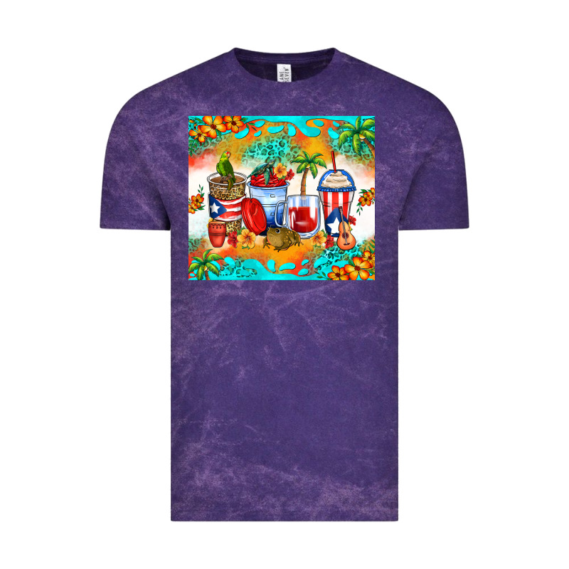Puerto Rico Coffee Cups Vintage Tee by Zillion Design Studio | Teevron