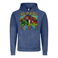 Vintage Denim life is better in the country western Vintage Hoodie - texasbilliewilder