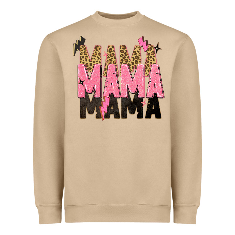 Mama Mama Mama Lightning Bold Heavyweight Sweatshirt by Zillion Design Studio | Teevron