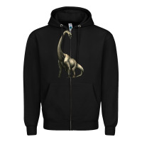 Black brachiosaurus Zipper Hoodie - Artiststas