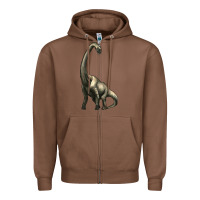Chestnut brachiosaurus Zipper Hoodie - Artiststas
