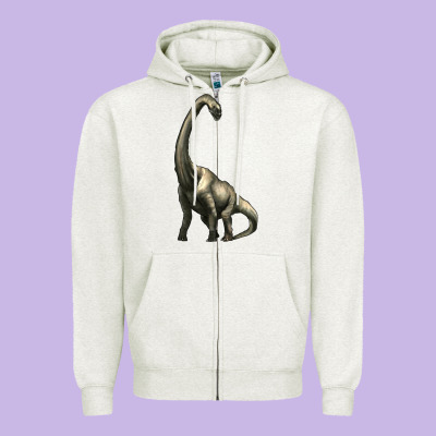 Brachiosaurus Zipper Hoodie Designed By Artiststas