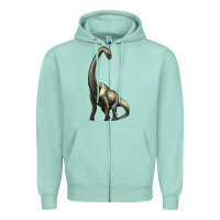 Seafoam brachiosaurus Zipper Hoodie - Artiststas