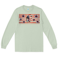 Patriotic Native American Headdress 16oz Libbey Cup Long Sleeve Tee | Teevron