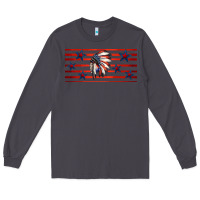 Smoke patriotic native american headdress 16oz libbey cup Long Sleeve Tee - HRA Design Shop
