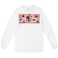 White patriotic native american headdress 16oz libbey cup Long Sleeve Tee - HRA Design Shop