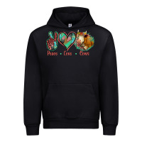 Black Peace Love Cows Urban Hoodie - Bettercallsaul