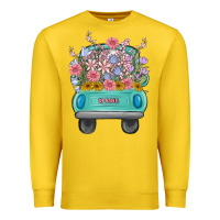 Lemon truck with flowers malia Premium Sweatshirt - MaliasSmallBusiness