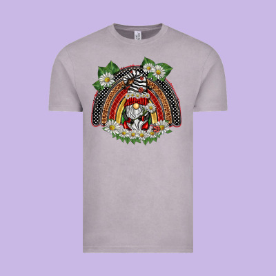 Ladybuy Gnomies Rainbow Vintage Tee Designed By Barkaloodesign