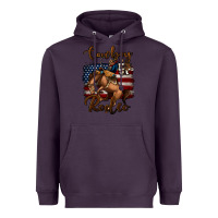 Plum Cowboy Up Rodeo Bucking Bronco Heavyweight Hoodie - Jasminsmagicworld