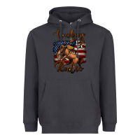 Smoke Cowboy Up Rodeo Bucking Bronco Heavyweight Hoodie - Jasminsmagicworld