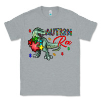 Heather Grey autism rex Classic Tee - CowhideDigitalArt