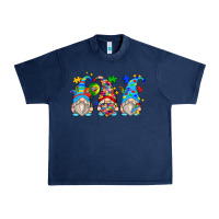 Navy autism gnomes Urban Heavy Tee - Zillion Design Studio