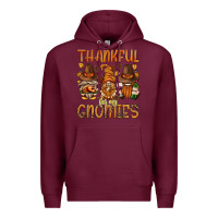 Burgundy thankful for my gnomies bbs Premium Hoodie - BundleAndBundleShop
