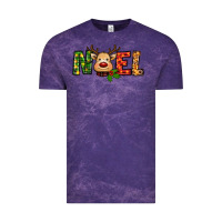 Cloud Purple reindeer noel christmas Vintage Tee - RanaPortraitStore