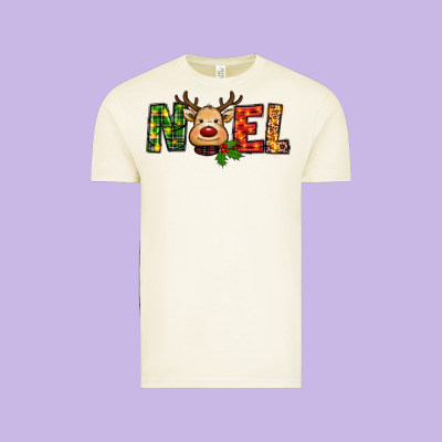 Reindeer Noel Christmas Vintage Tee Designed By Ranaportraitstore