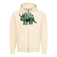 Sandshell dinosaur triceratops Zipper Hoodie - Artiststas