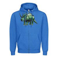 True Royal dinosaur triceratops Zipper Hoodie - Artiststas