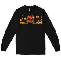 Black sunflowers and butterflies mama 16oz libbey cup Long Sleeve Tee - HRA Design Shop