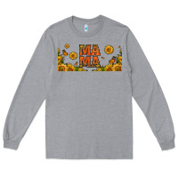 Heather Grey sunflowers and butterflies mama 16oz libbey cup Long Sleeve Tee - HRA Design Shop