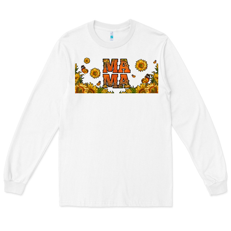 Sunflowers And Butterflies Mama 16oz Libbey Cup Long Sleeve Tee by HRA Design Shop | Teevron