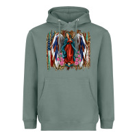 Sage Lady of Guadalupe 4th of july Heavyweight Hoodie - Jasminsmagicworld
