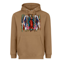 Toasted Coconut Lady of Guadalupe 4th of july Heavyweight Hoodie - Jasminsmagicworld