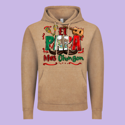 El Papa Mas Chingon Vintage Hoodie Designed By Zillion Design Studio