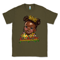Army Green juneteenth black girl Classic Tee - HRA Design Shop