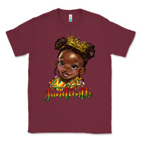 Burgundy juneteenth black girl Classic Tee - HRA Design Shop