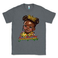 Charcoal Heather juneteenth black girl Classic Tee - HRA Design Shop