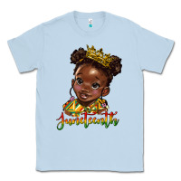 Dusty Blue juneteenth black girl Classic Tee - HRA Design Shop