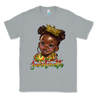 Heather Grey juneteenth black girl Classic Tee - HRA Design Shop