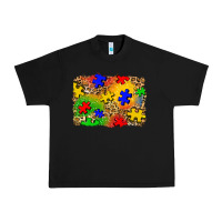 Black autism background Urban Heavy Tee - Zillion Design Studio