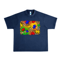 Navy autism background Urban Heavy Tee - Zillion Design Studio