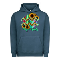 Pigment Midnight Navy Aquarius Zodiac Urban Hoodie - Bettercallsaul