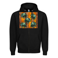 Black dinosaur triceratops Zipper Hoodie - Artiststas