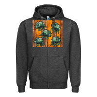 Charcoal Heather dinosaur triceratops Zipper Hoodie - Artiststas