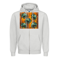 Dove Grey dinosaur triceratops Zipper Hoodie - Artiststas