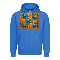 True Royal dinosaur triceratops Zipper Hoodie - Artiststas